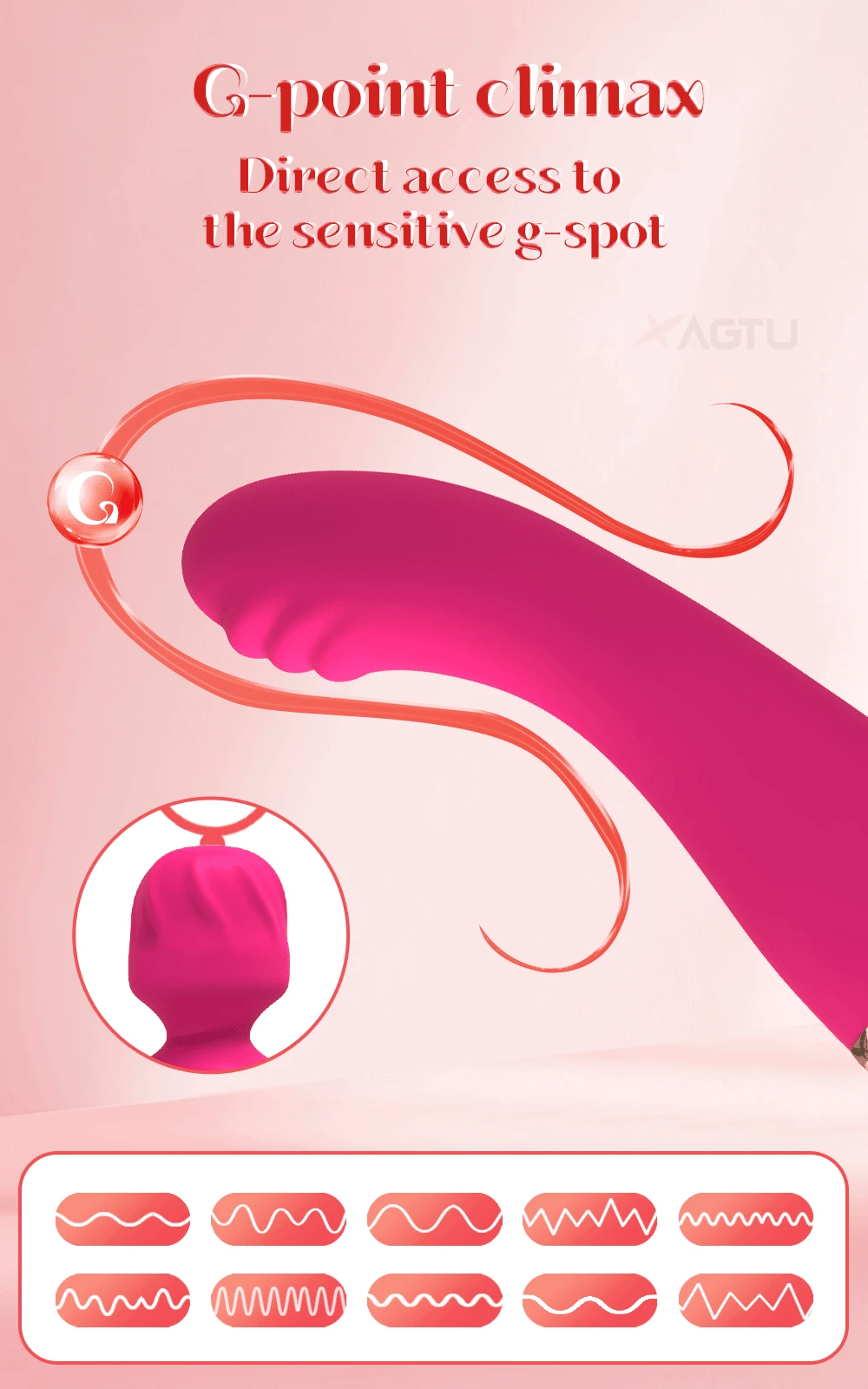 AV Magic Wand Massage G-spot Vibrator Clitoral Stimulator Female Masturbation Dildos Vibrator for Women Rechargeable