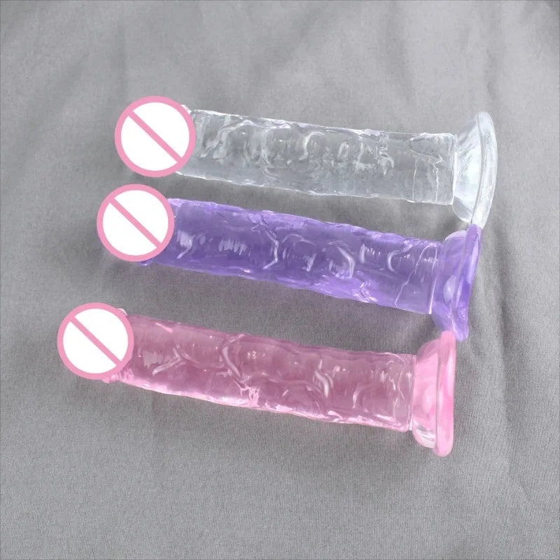 Dildos Sex Toys Dick Cheap Soft Female Vagina Clitoris Anal Masturbators Penis with Suction Cup 5 Colors Consolador Dildo Gode