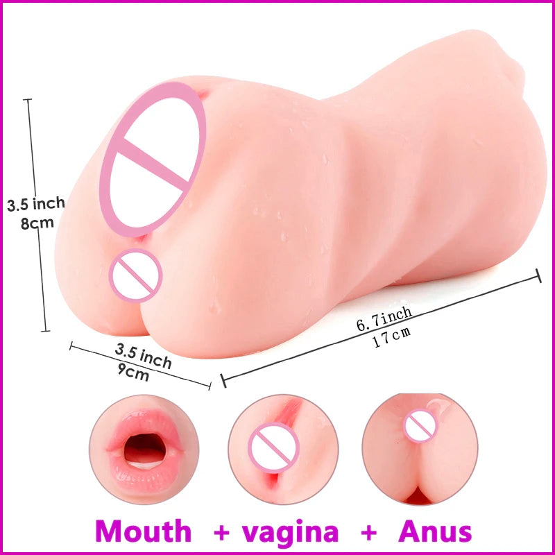 Sex Toys for Men Vagina Male Masturbators Cup Real Pussy Real Vagina Sextoys Silicone Adult Product 3D Realistic Masturbator