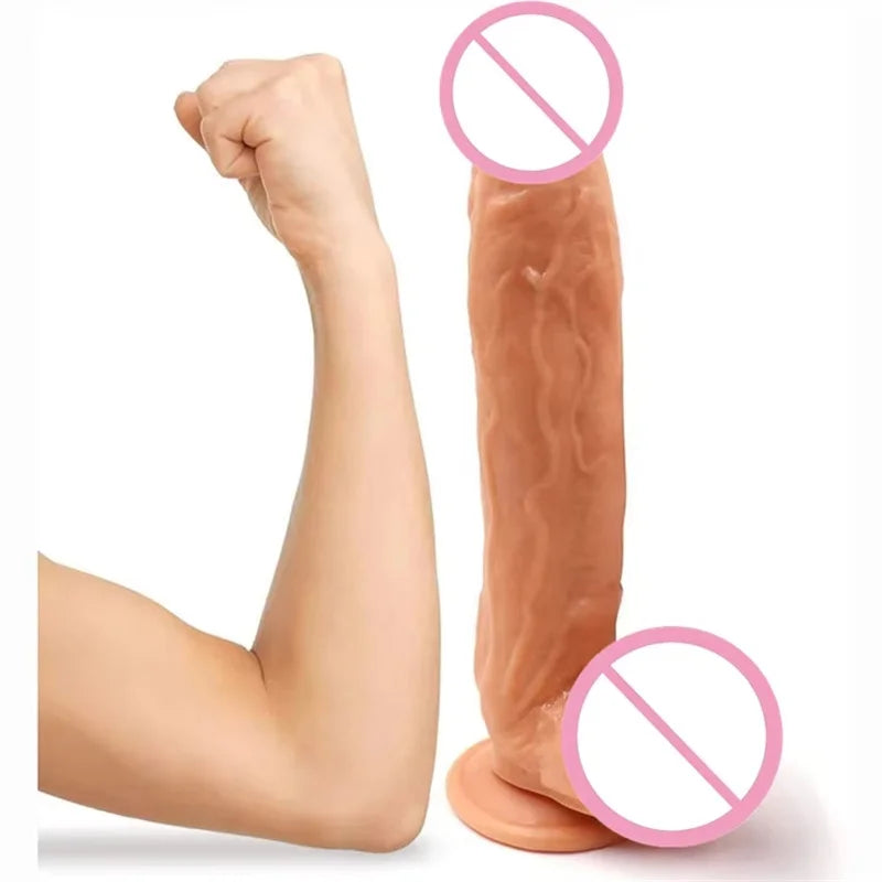 11 inch Black Huge Dildo Phallus Large Realistic Dildos Silicone Penis With Suction Cup G Spot Stimulate Toys For Woman Gay
