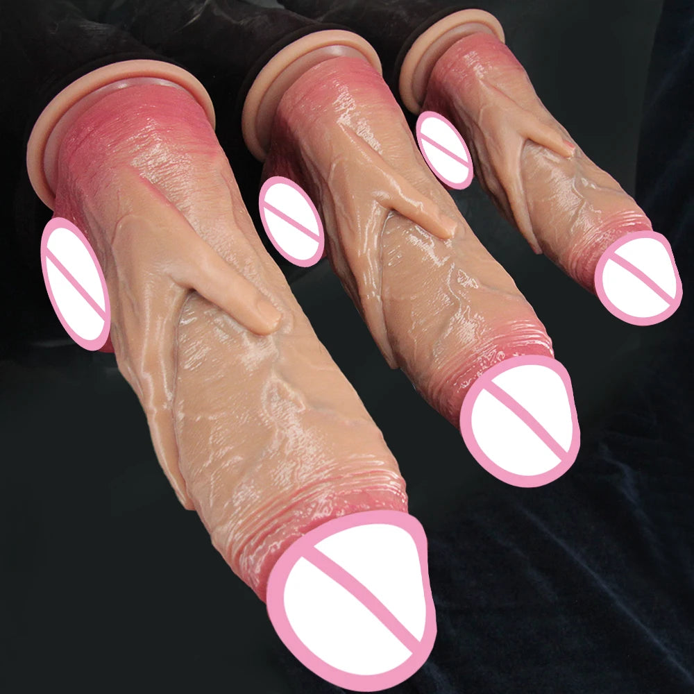 Super Big Dildo Realistic Penis Thick Dick Male Genitals Vaginal Female Masturbator Oversized Dildos Adult Sex Toys for Women