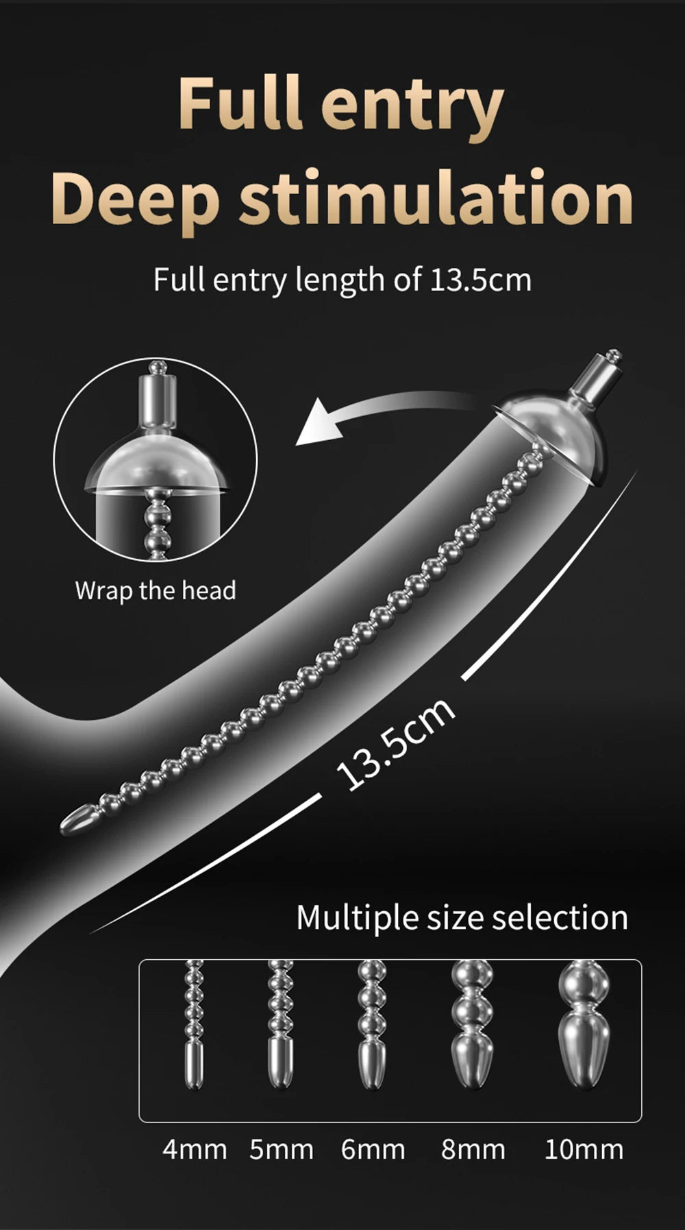 Male Masturbator Electro Shock Horse Eye Stick Penis Plug Bead Stimulator Adult Urethral Dilation Extender Plug Sex Toys For Men