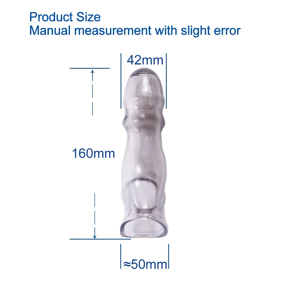 Male Masturbator Penis Delay Sleeve Erectile Enhancer High Elastic and Safer Condoms Sex Toy for Couple Erotic Sex Toys
