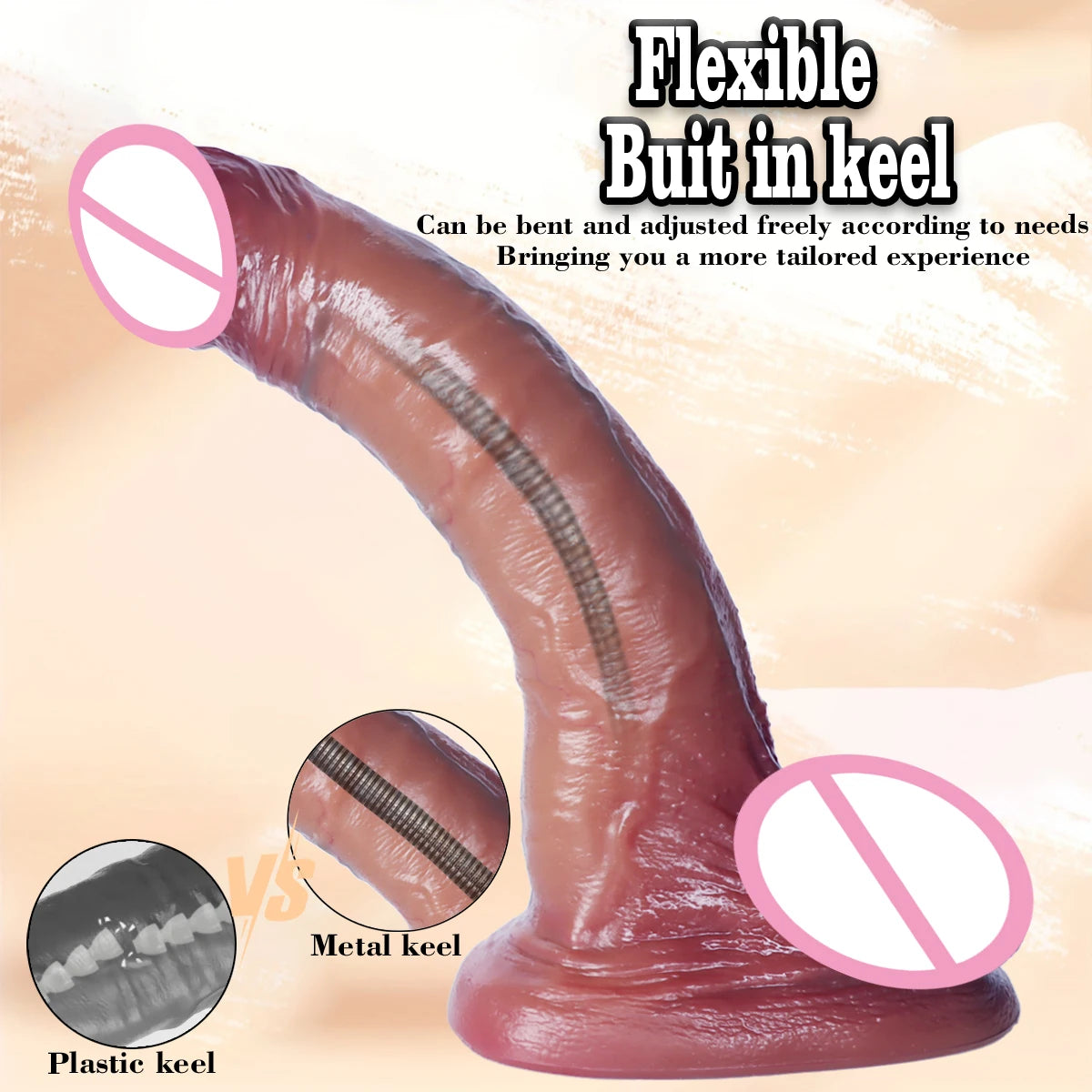 Realistic Long Dildos for Women Gay Soft Skin Feel Sliding Masturbators Stimulation Vaginal Big Penis Dildos Adult Sex Toys