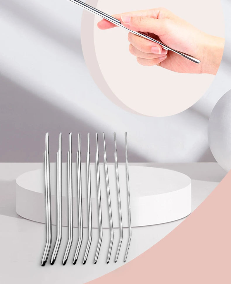 Adult Sex Toys For Men Penis Plug Stretching Male Private Goods Smooth Head Stainless Steel Catheters Urethral Sounds Dilators