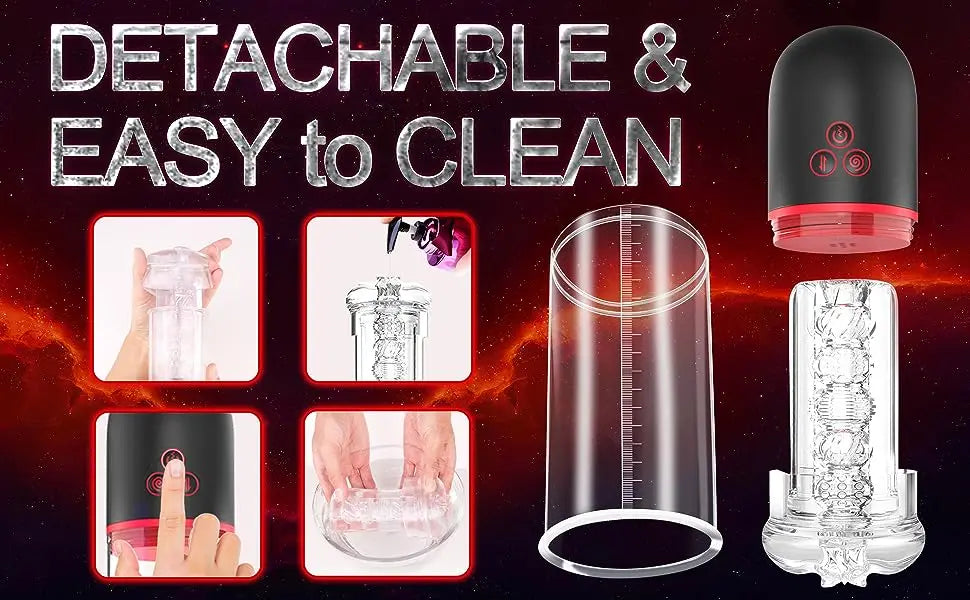 Male Masturbator Penis Pump Men Sex Toy Pocket Pussy Stroker 3D Realistic Textured 9 Vibration & 3 Suction Blowjob Machine