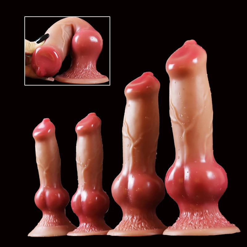 Dog Dildo/Huge Dildo Animal Realistic Penis with Suction Cup Big Butt Plug Giant Monster Cock Dick Adults Supplies for Men Women