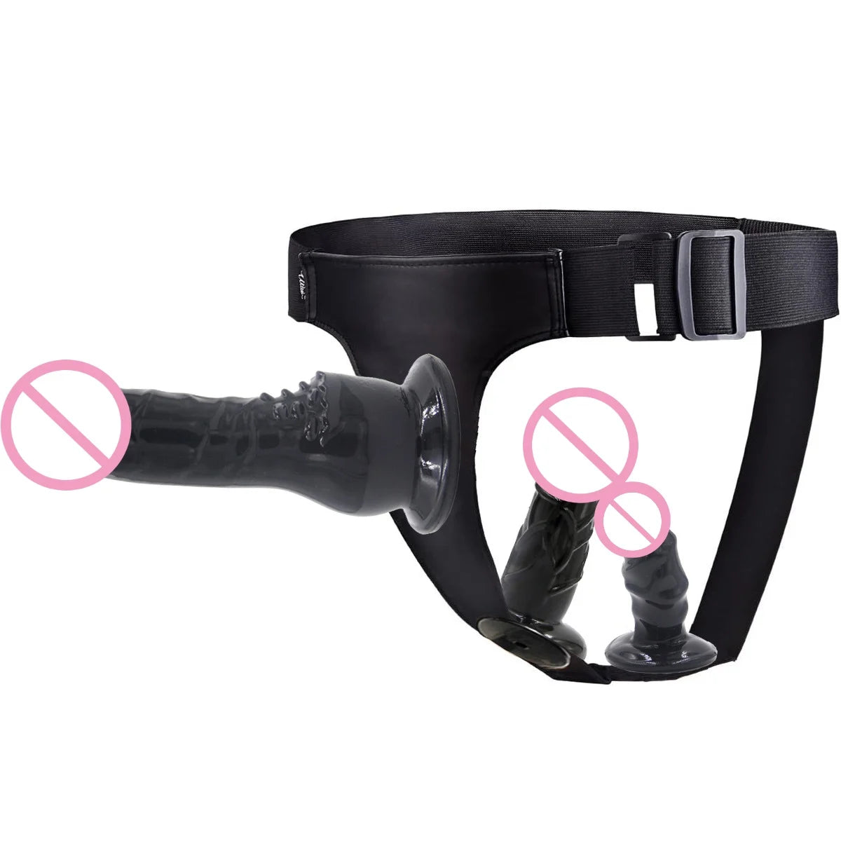 Double Dildo Lesbian Wearable Pants Female Chastity Belt Chastity Devices Sex Toy for Women Couple Anal Vagina Plug Adult Games