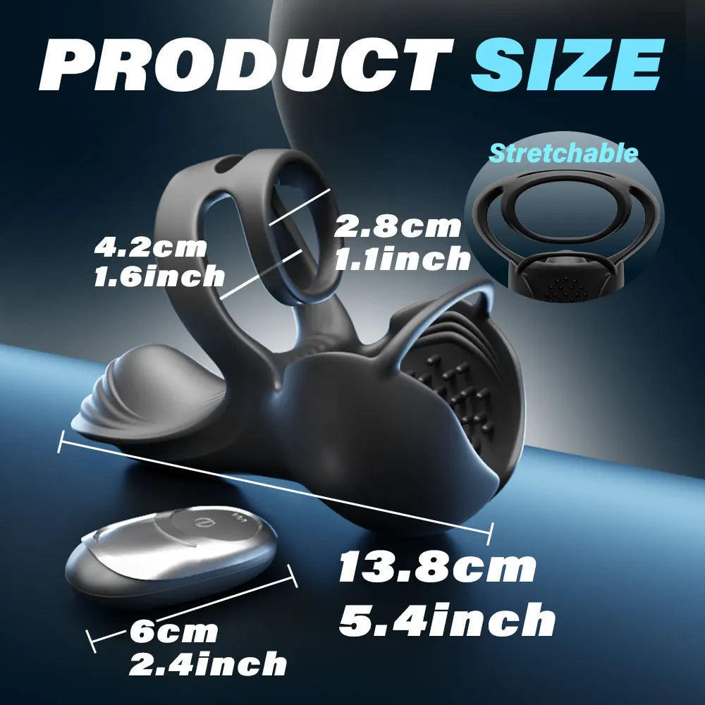 Vibrating Cock Ring Sex Toy for Men Penis Ring Vibrator APP Control Male Sex Toy for Testicle Stimulator Adult Toy Men Erection