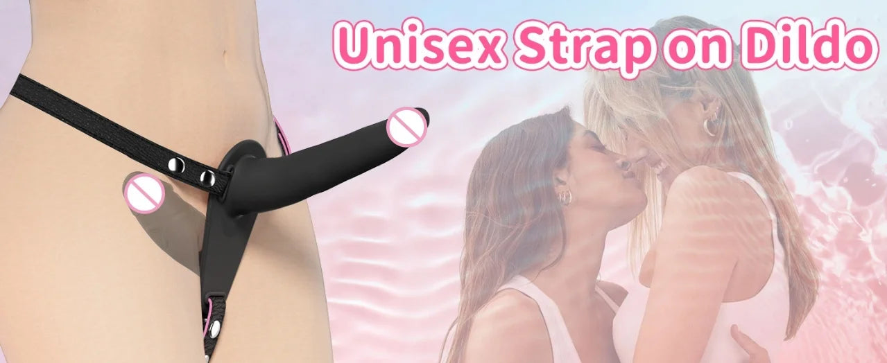 Wearable Double Head Dildo Lesbian Panties Stimulate G-Spot Dildo Anal Vagina Massager Couples Masturbation Sex Toys Adult Produ