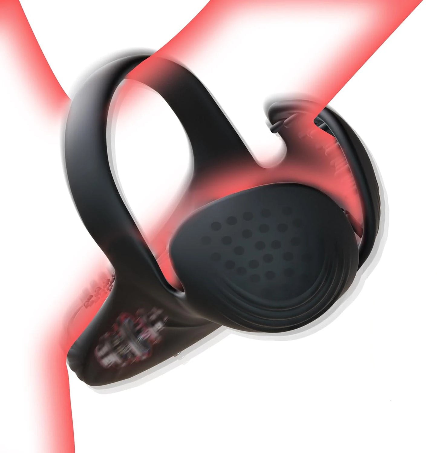 HESEKS Penis Cock Ring Vibrator Sex Toys for Men Testicle Stimulator with 10 Vibrations Male Adult Supplies Sexy Toy for Couples