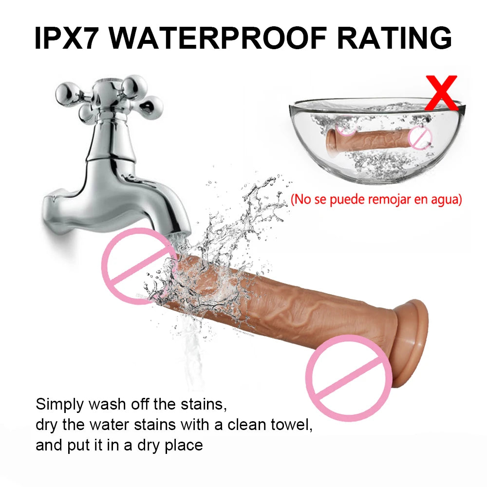 Big Vibrator Dildo for Women Heating Thrusting Realistic Penis Sex Toys Artificial Rubber Dick Adult Toys Soft Dildos Vibrators