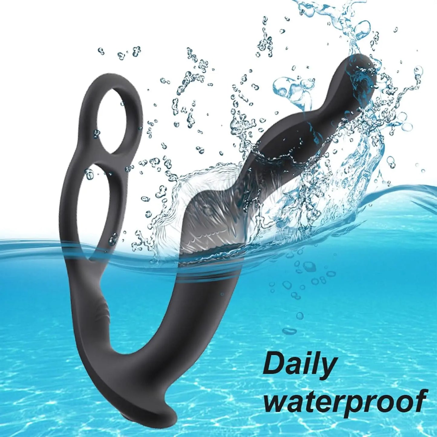 Male Prostate Massager Dildo Vibrator Remote Control Vibrating Anal Plug Delay Ejaculation Penis Ring Sex Toy For Men Couples