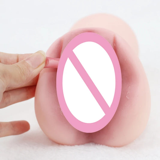 Male Masturbation Sex Toy Realistic Vagina Anus Pocket Pussy Soft Stick For Man Penis Ass Stimulation Adult Erotic Sex Supplier