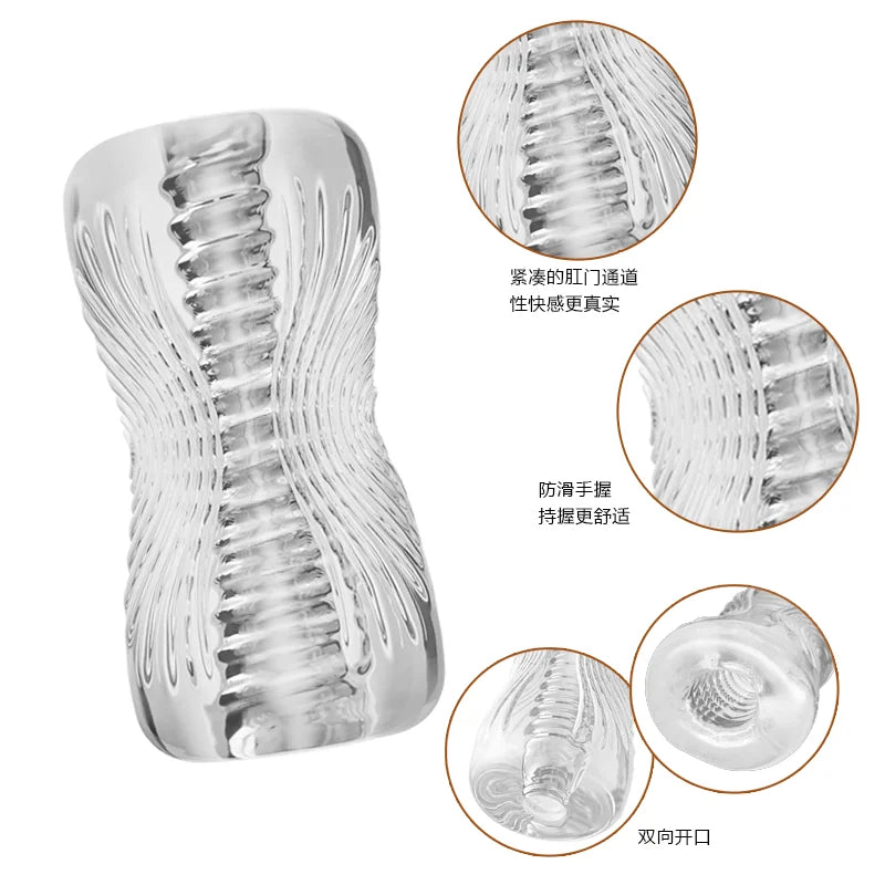 Male Masturbator Cup Sex Toys Adult Sex Toy Pocket Pussy TPE Male Penis Training Sex Toy For Men 3D Realistic Texture Couple 18+