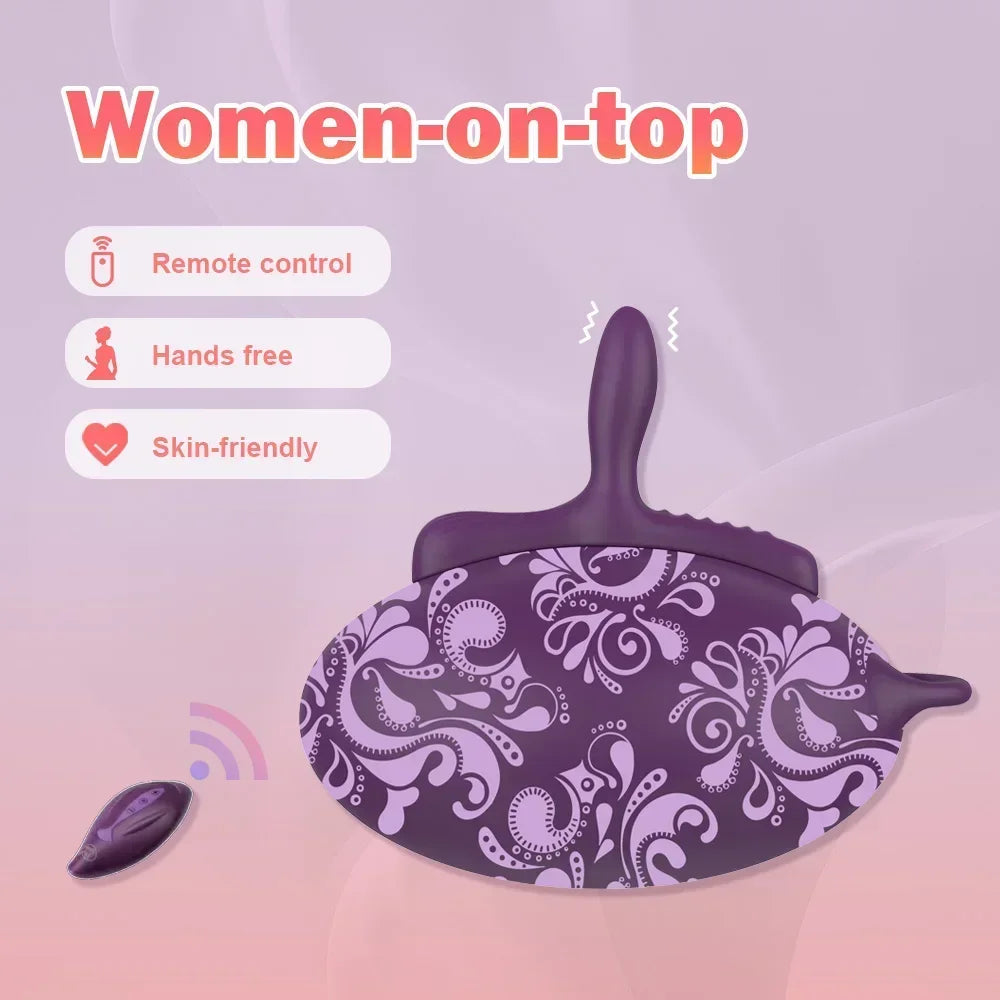 Sit On Vibrating Thrusting Toy with Dildo for Women Men, G-spot Clitoris Anal Vibrator, Sex Machine Sex Furniture Adult Sex Toys