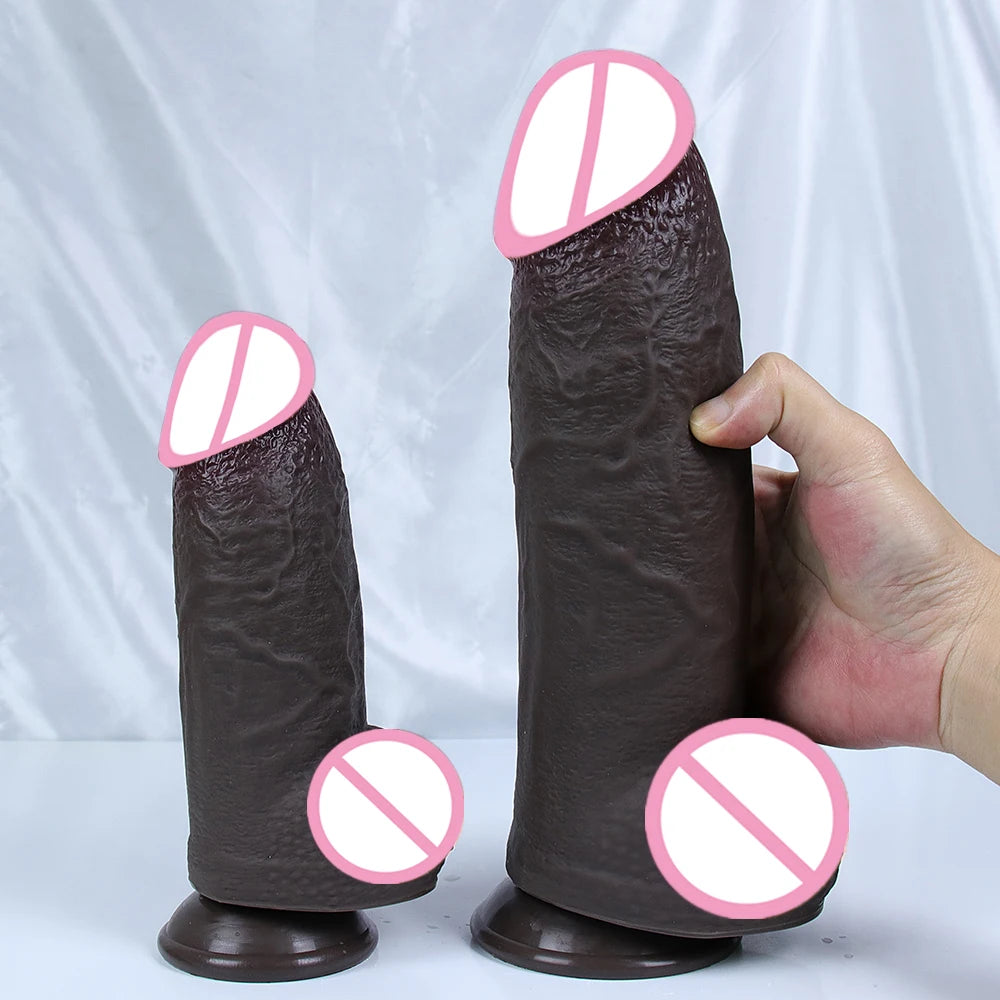 7.5cm Huge Dildo Realistic Soft Penis Thick Dick Sexy Cock Suction Cup Adults Anal Sex Toys For Women Vagina Strapon Masturbator