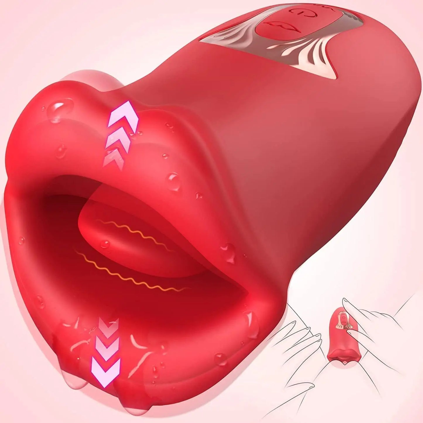 Sucking Licking Dildo Vibrator Female Tongue Telescopic Dildos G-spot Clitoris Nipple Stimulator Female Female Masturbation 18+