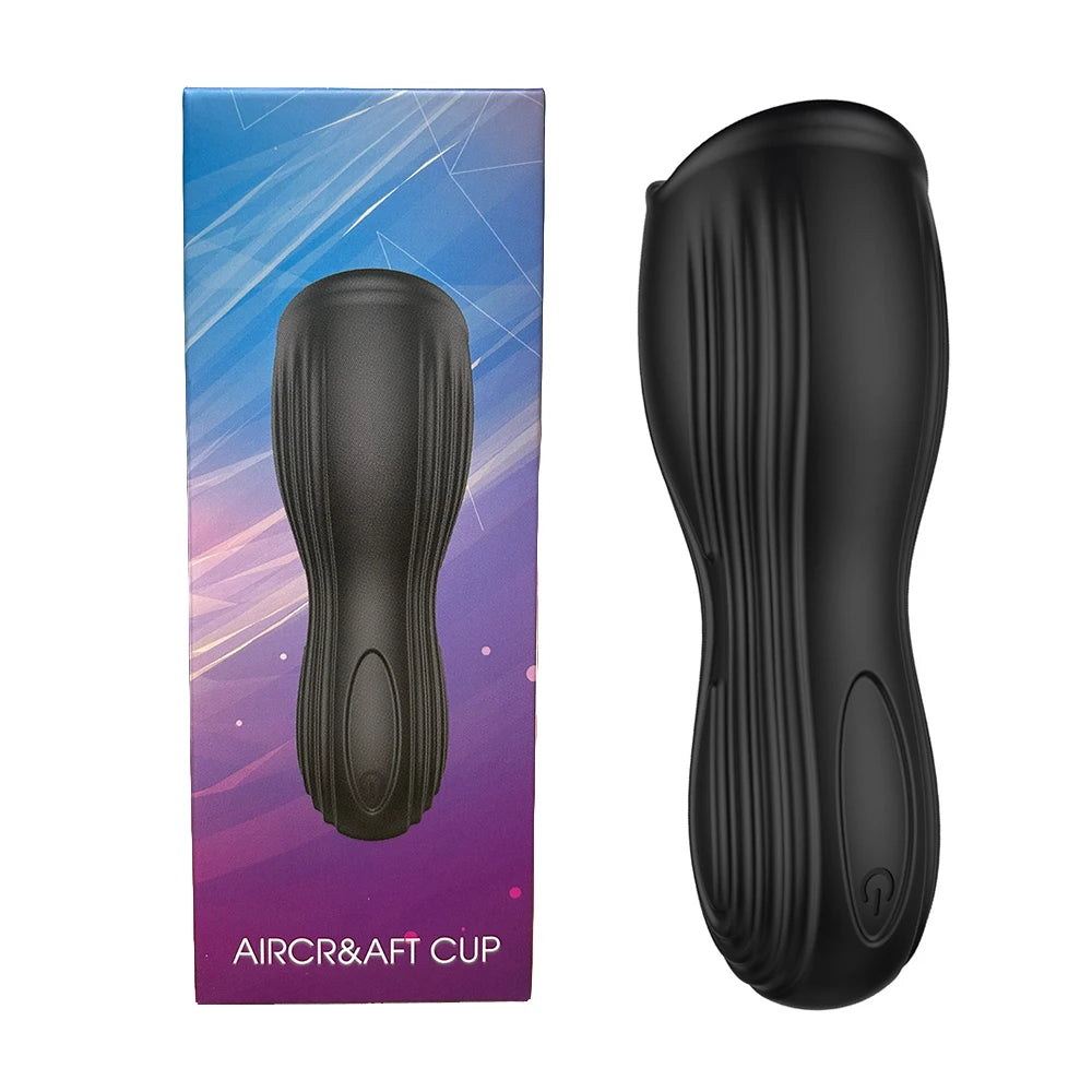 Male Glans Stimulate Massager 10 Modes Penis Delay Trainer Vibrator Rotate Masturbator Automatic Oral Climax Sex Sex Toy For Men