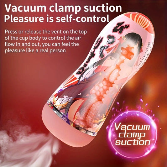 Male penis sex toy, men's toy, with unique external patterns and particle stimulation, super smooth and true internal texture