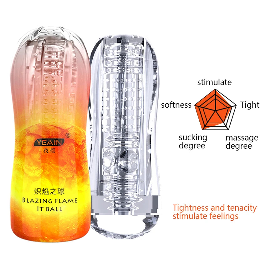 Male Masturbators Soft Pussy Sex Toys Real Vagina Adult Endurance Exercise Erotic Vacuum Pocket Masturbation Cup For Adult Men