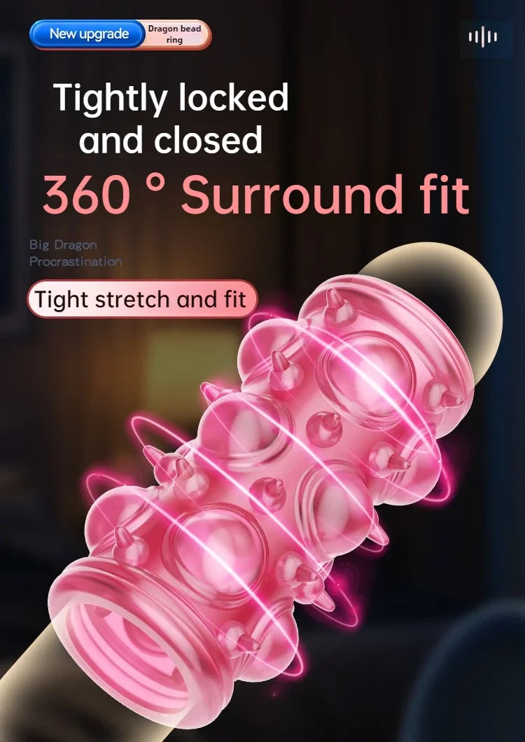 Sex Toys for Men Hyperstimulation Massager Cock Penis Ring Delay Ejaculation Stronger Erection Sex Toys Adult Supplies Cock