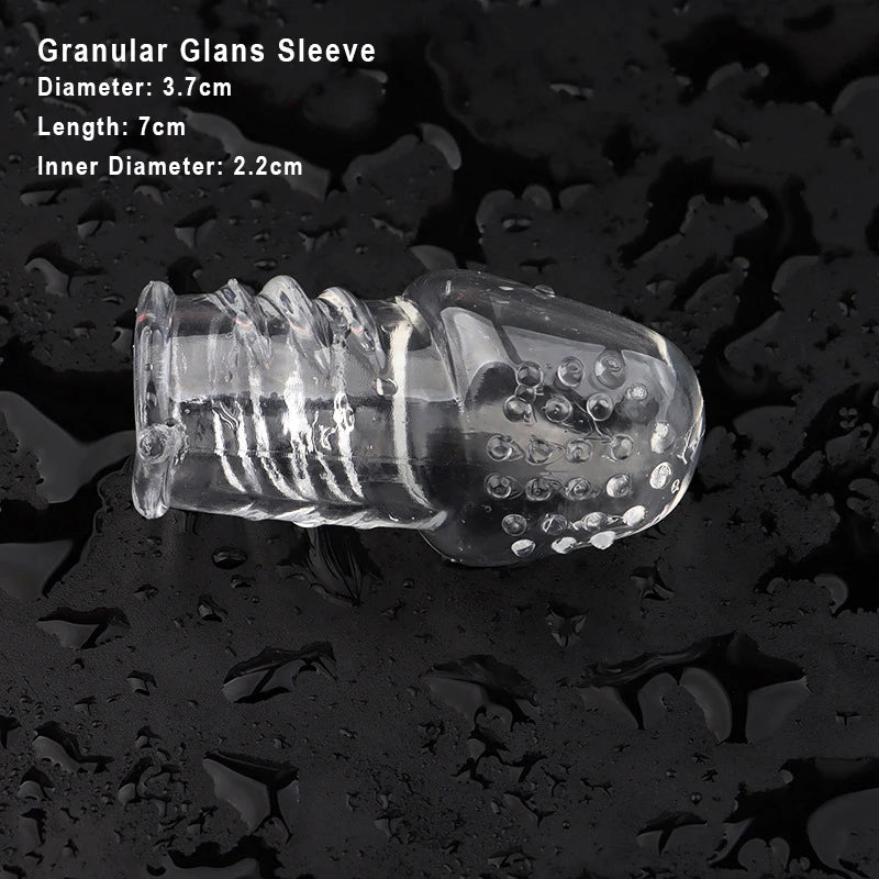 Sex Toys For Couples For Men Penis Sleeve Granular Stimulation Erotic Products Extension Bdsm Enlarger Ejaculation Delay Condom