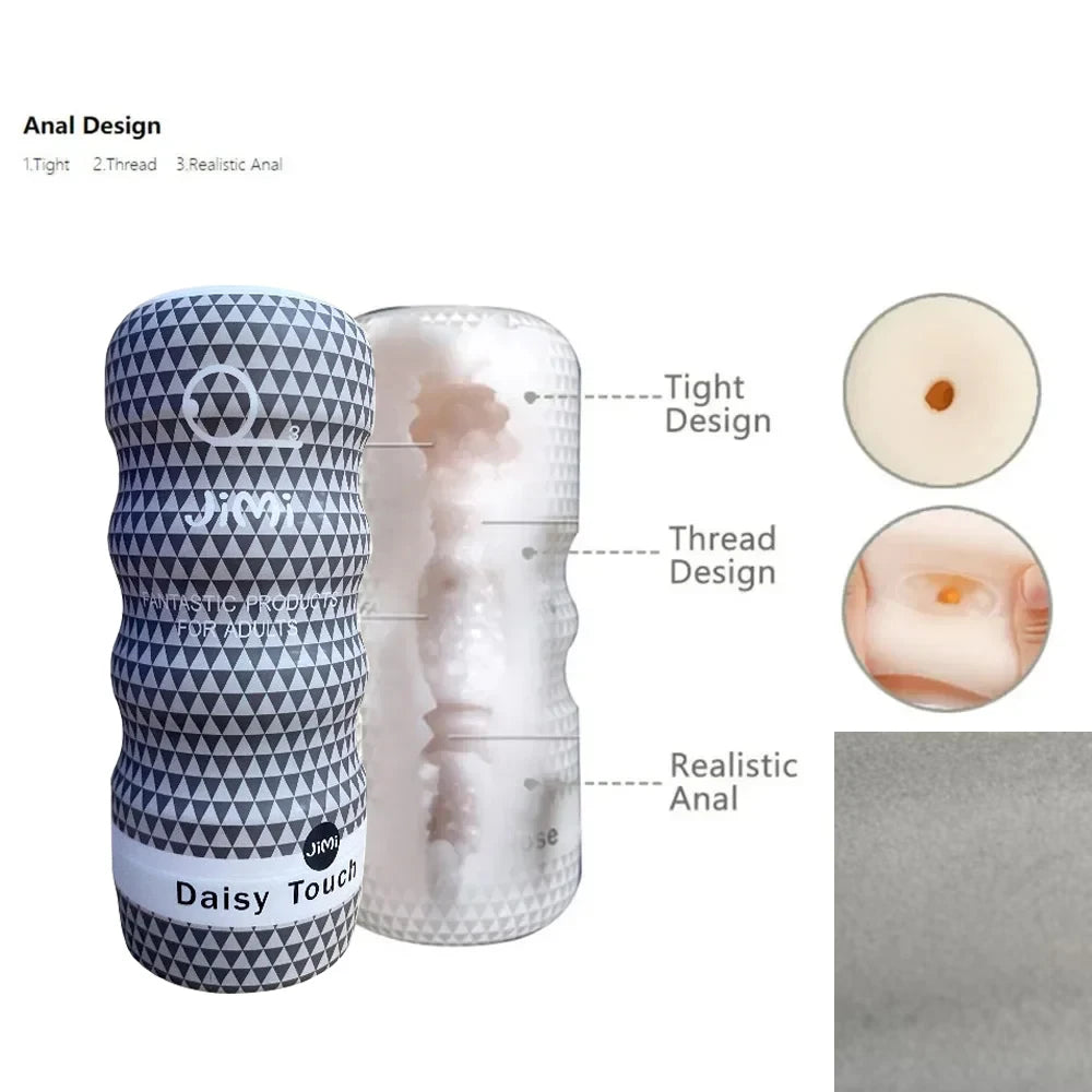 Realistic Vagina Anal Male Masturbator Soft Tight Pussy Erotic Adult Toys Penis Sex Toys for Men Masturbation Cup Adult Supplies