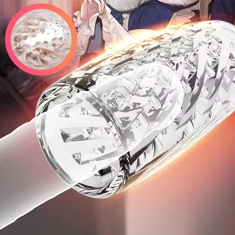 Male Masturbator Cup Sex Toy for Men Soft TPE Cock Training Sex Shop Glans Trainer Penis Sleeve Delay Exercise Adult Products