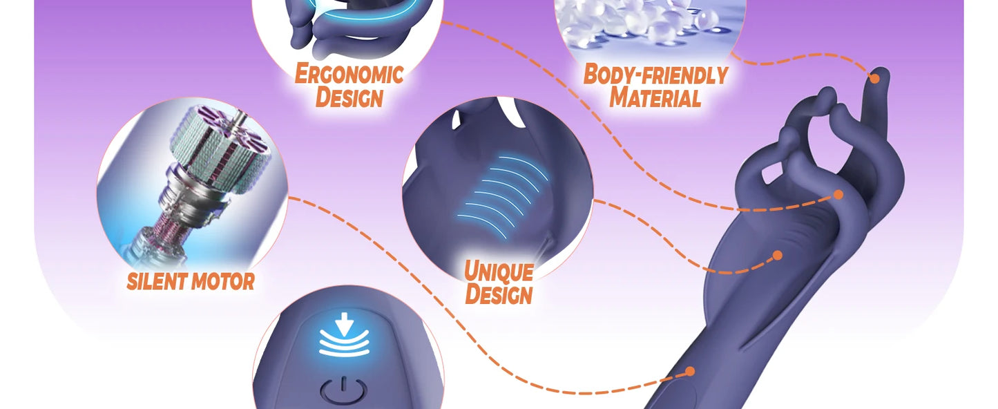 Male Masturbator Vibrator Penis Massager Glans Exerciser Lasting Delay Endurance Vibrating Trainer Automatic Oral Sex Toy Men