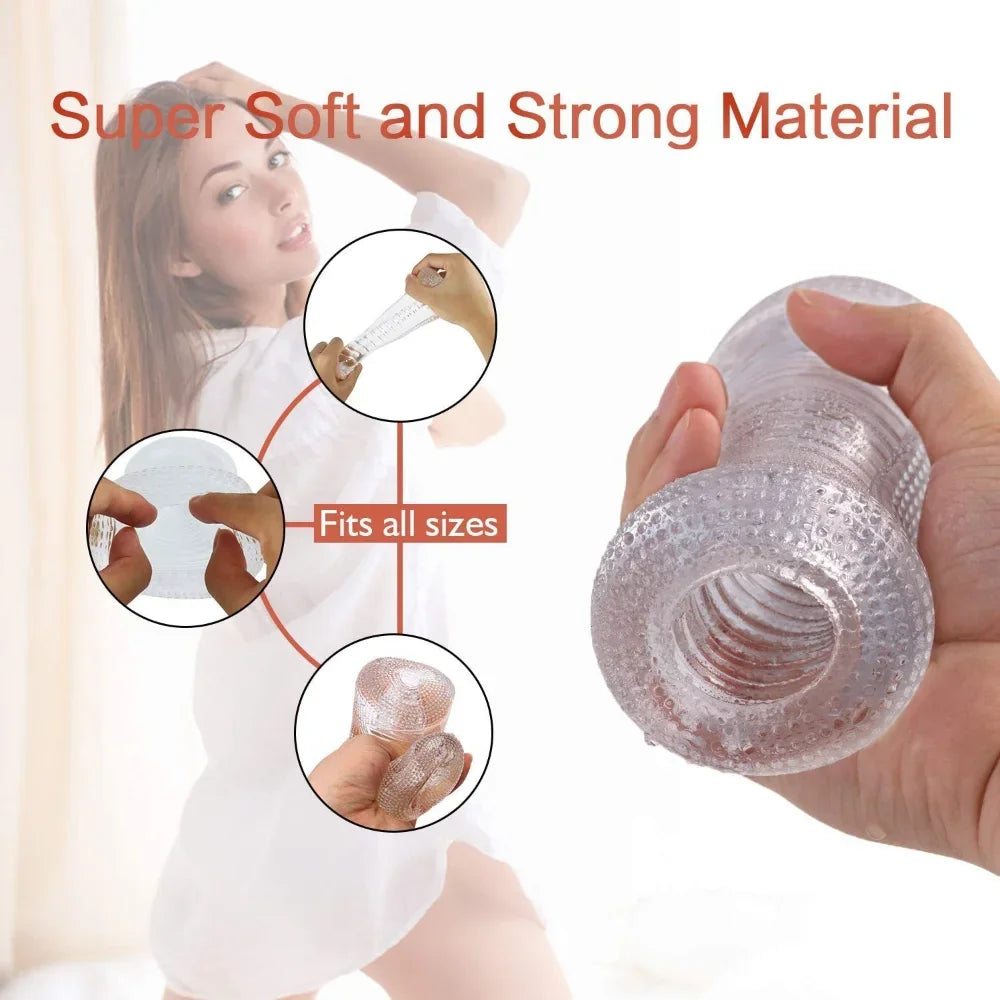 Sex Toys for Men Portable Male Masturbator Cup Glans Endurance Exercise Artificial Vagina Pussy Masturbstor for Men Sexmachine