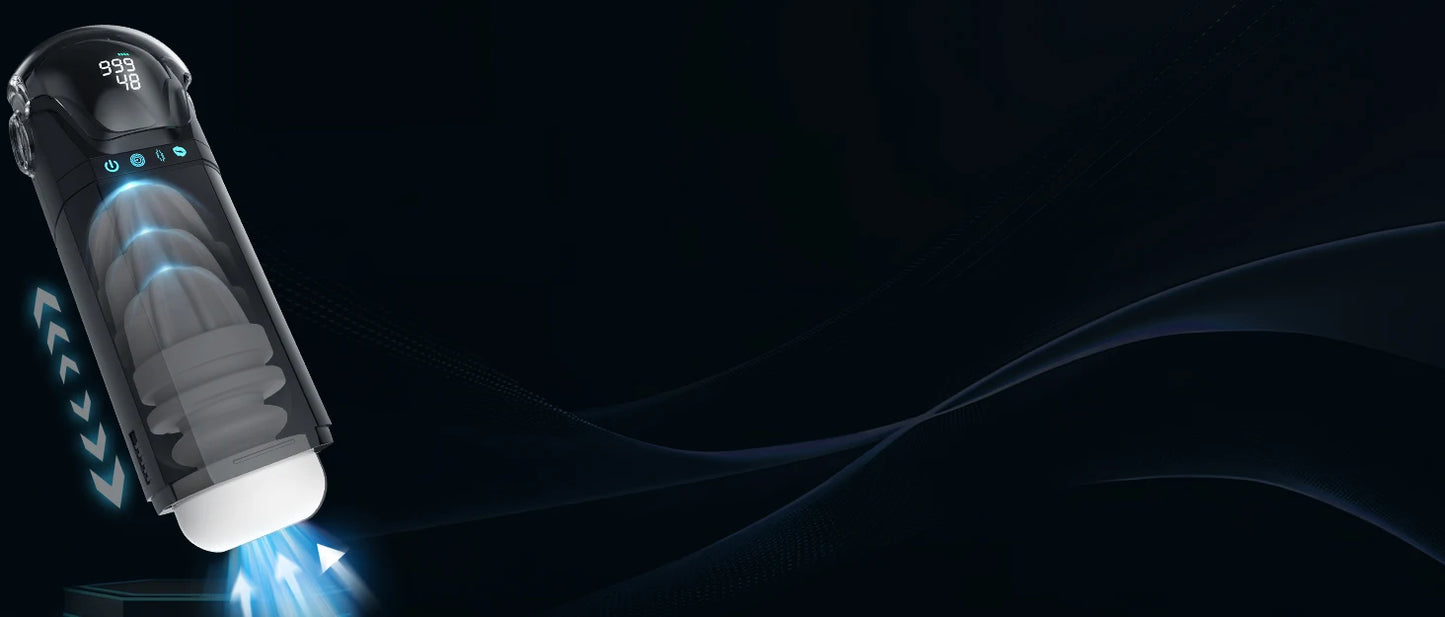 Male Masturbator Mens Sex Toys - Penis Pump Sex Toy for Men, APP Control Adult Toys Pocket Pussy 3D Male Stroker, Visual Blowjob