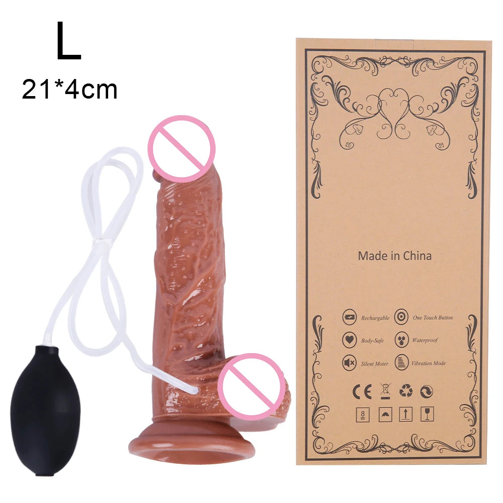 Squirting Ejaculating Dildo for Women Powerful Spray Water Silicone with Suction Cup Penis G-Spot Vagina Adult Sex Toys Big Dick