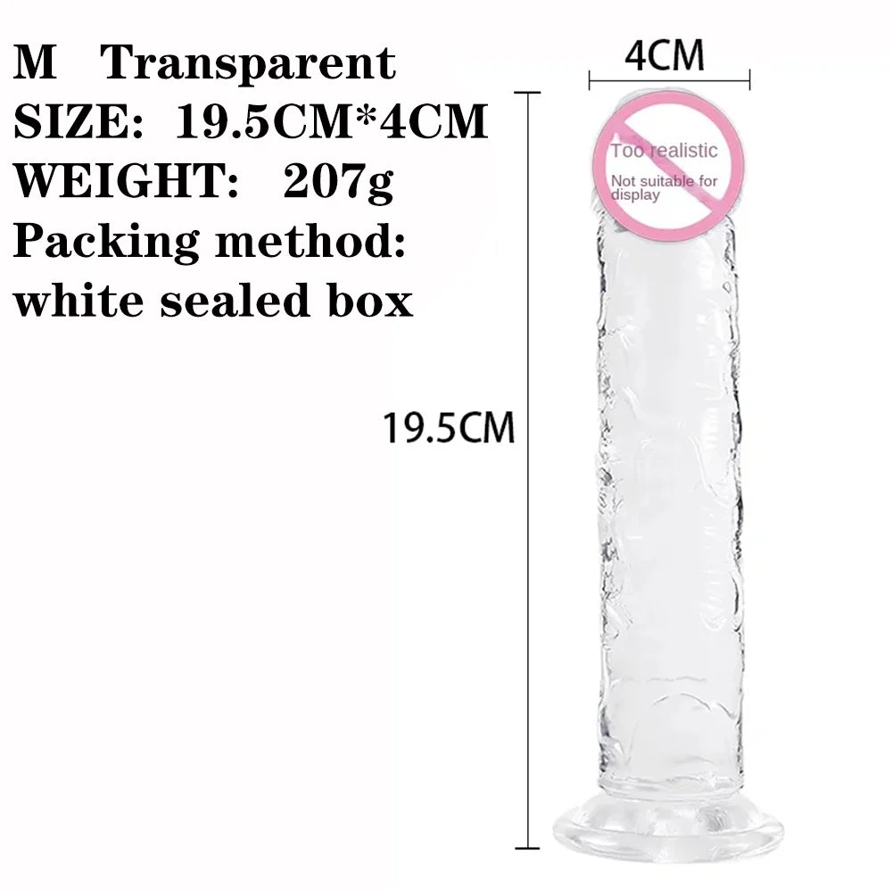 Dildos Sex Toys Adults 18 Sex Toy Soft Dick For Woman TPE Artificial Penis G-spot Simulation Full Size Realistic Anal Dildo Xl