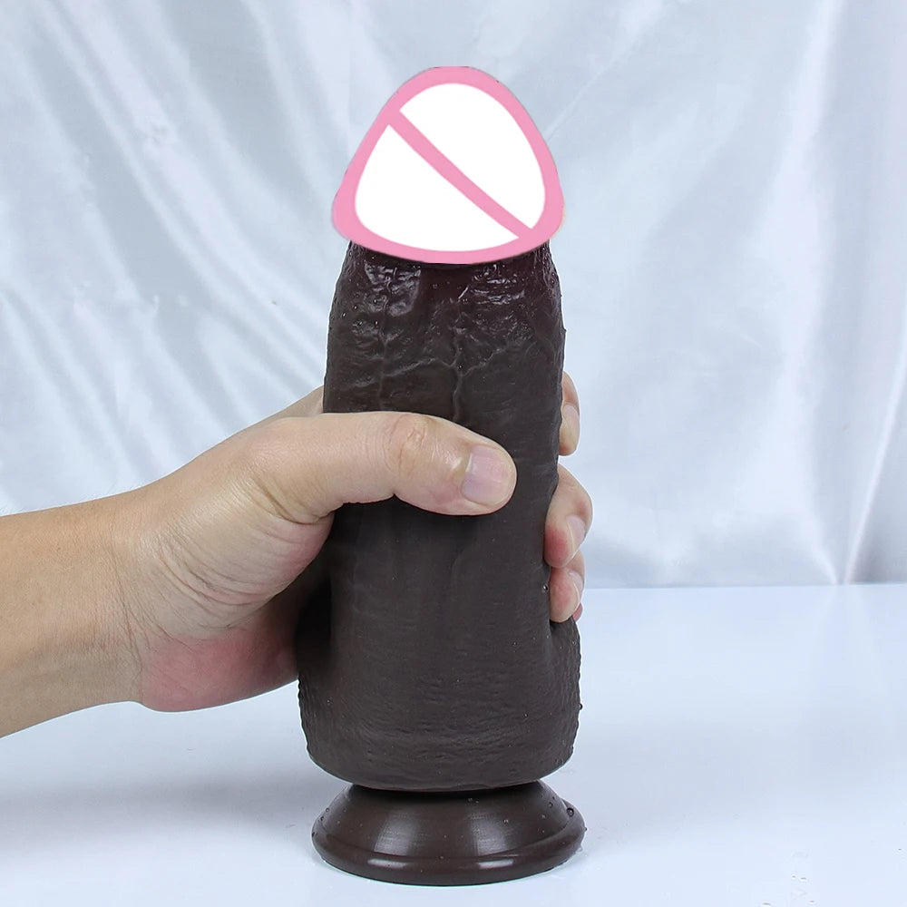 7.5cm Huge Dildo Realistic Soft Penis Thick Dick Sexy Cock Suction Cup Adults Anal Sex Toys For Women Vagina Strapon Masturbator