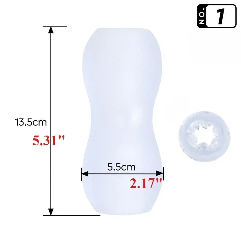 Sex Toy Male MasturbatorCup Sucking Penis Pump Glans Realistic Anal Pussy Vagina G-Spot Stimulator Transparent For Men Adult 18+