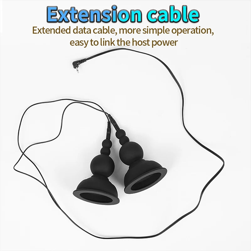 Powerful Breast Pump Sex Toy For Women Men Gay Electric Shock Pulse Breast Pump Vaginal Pump Electro Shock Orgasmic Masturbation