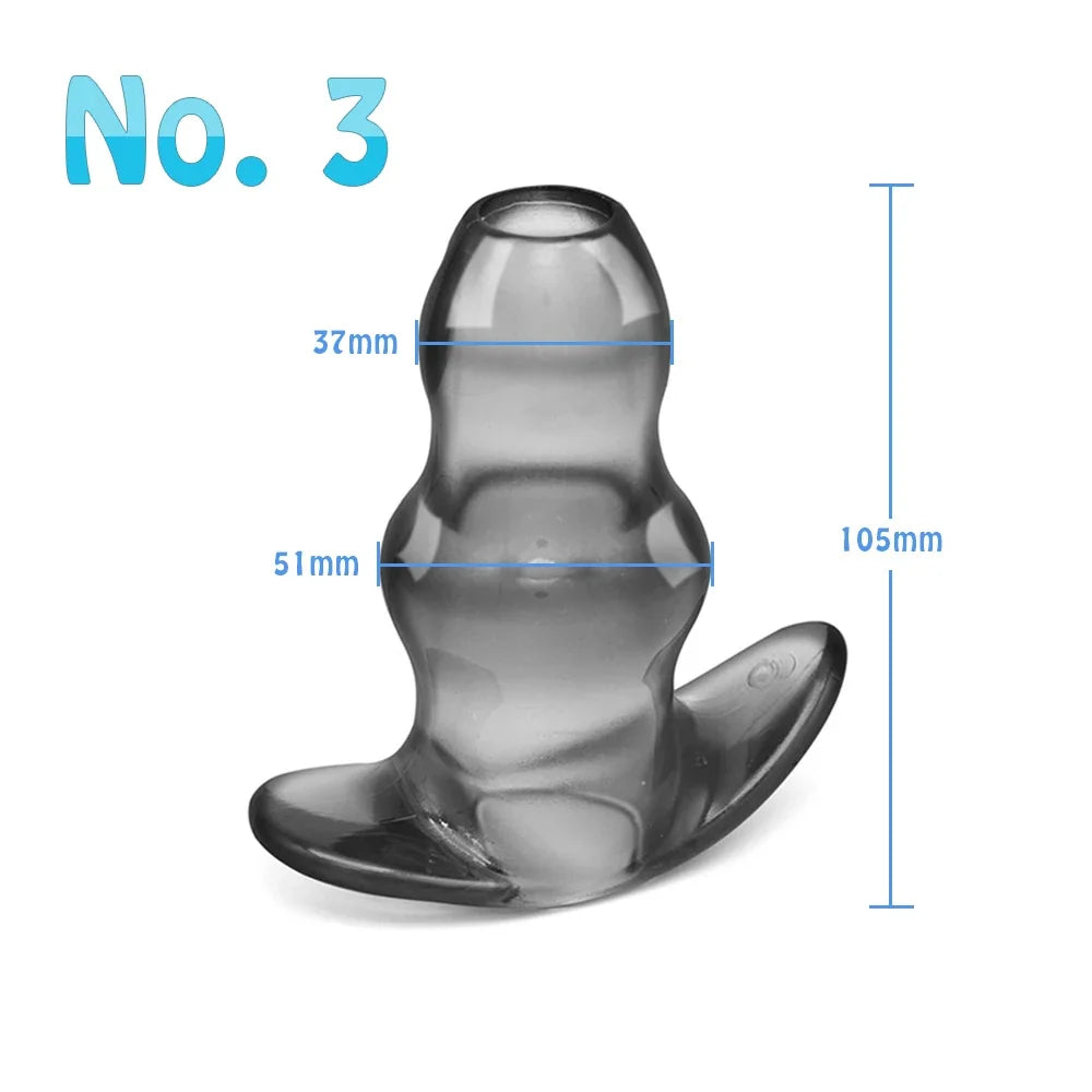 Sex Toys For Woman Men Gay Adult Products Hollow Dildo Anus Butt Plug Anal Dilator Enema Prostate Massager