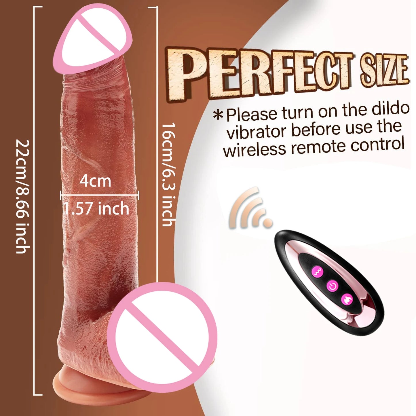 Realistic Dildos Vibrator Big Penis Telescopic Heating Silicone Female Dildos for G Spot Anal Stimulation Vibrators for Women 18