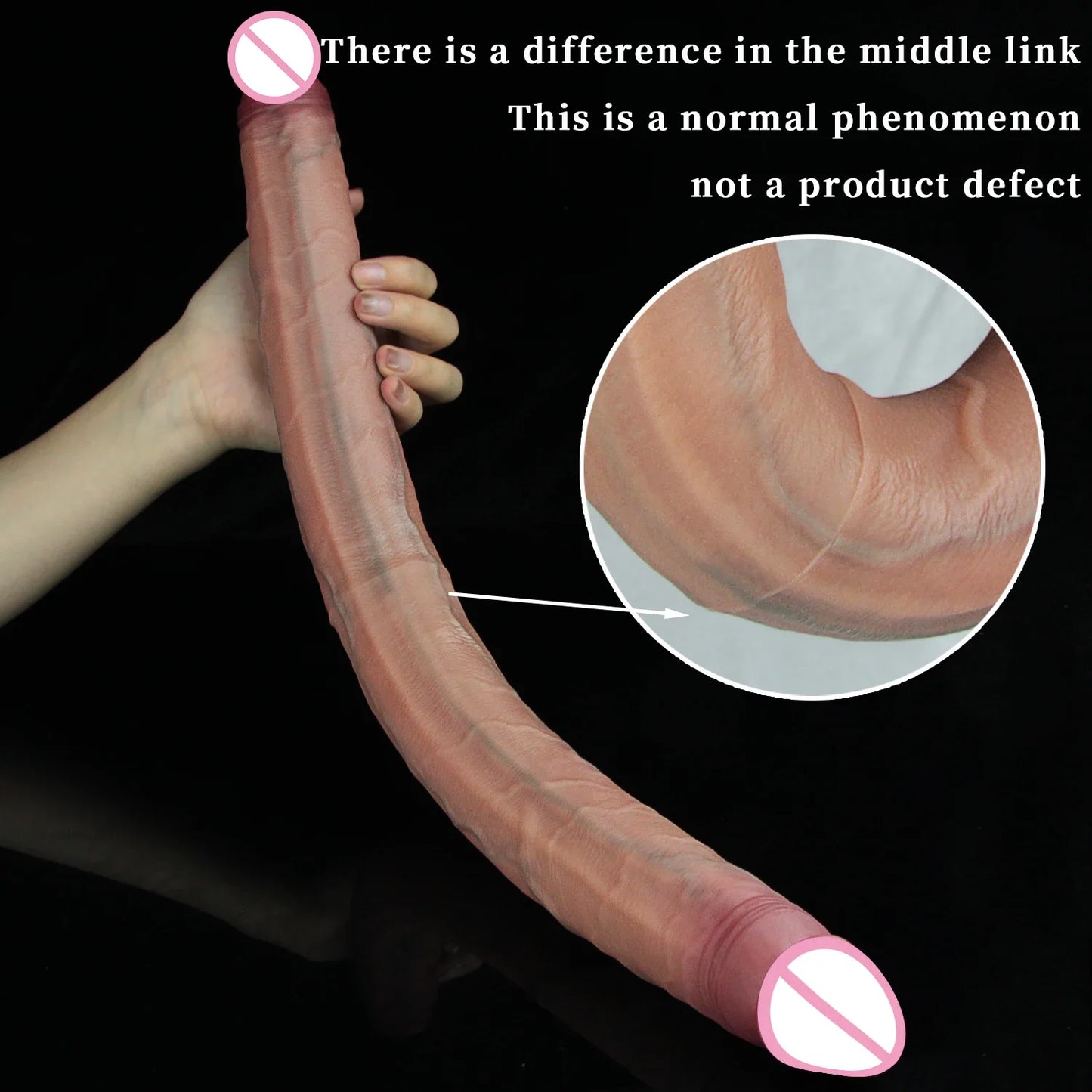 Realistic Long Dildos Double Head Dildo Anal Vaginal Stimulator Masturbator Sex Toy for Lesbian Couples Gay Men Adult Products