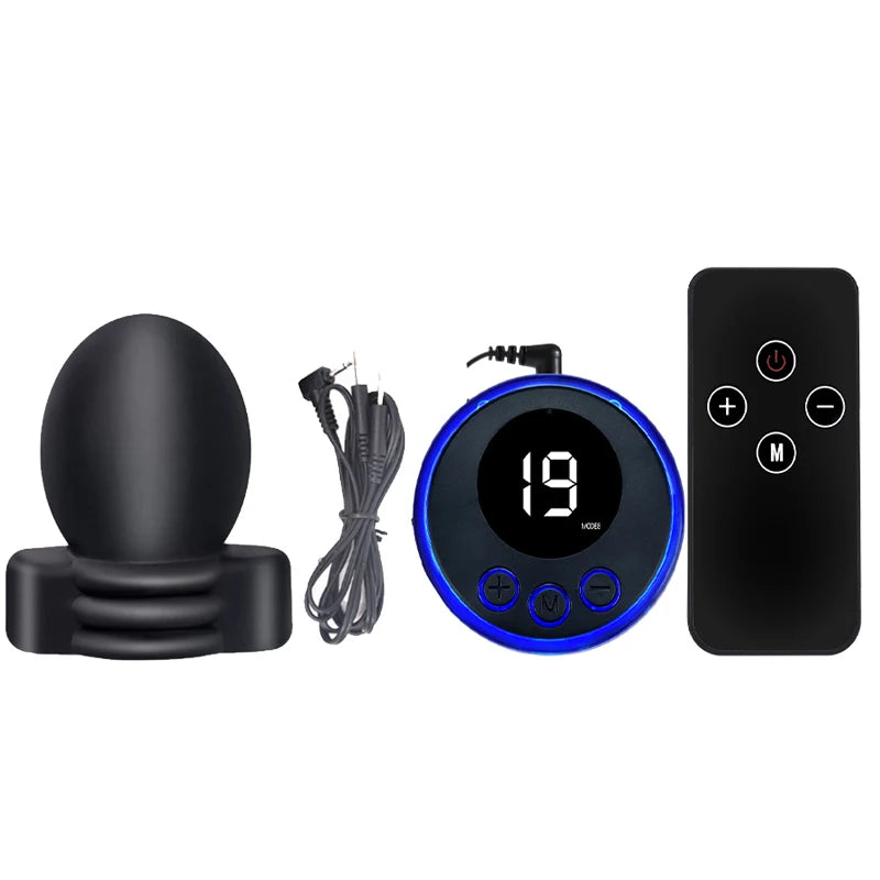 Electro Shock Penis Massager Vibrator Sex Toy for Men Glans Stimulate E-stim Penis Trainer Ring Delayed Ejaculation Penis Sleeve