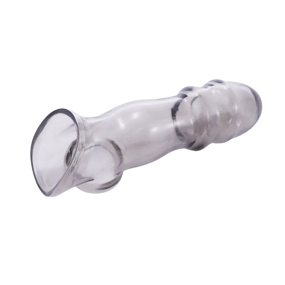 Male Masturbator Penis Delay Sleeve Erectile Enhancer High Elastic and Safer Condoms Sex Toy for Couple Erotic Sex Toys
