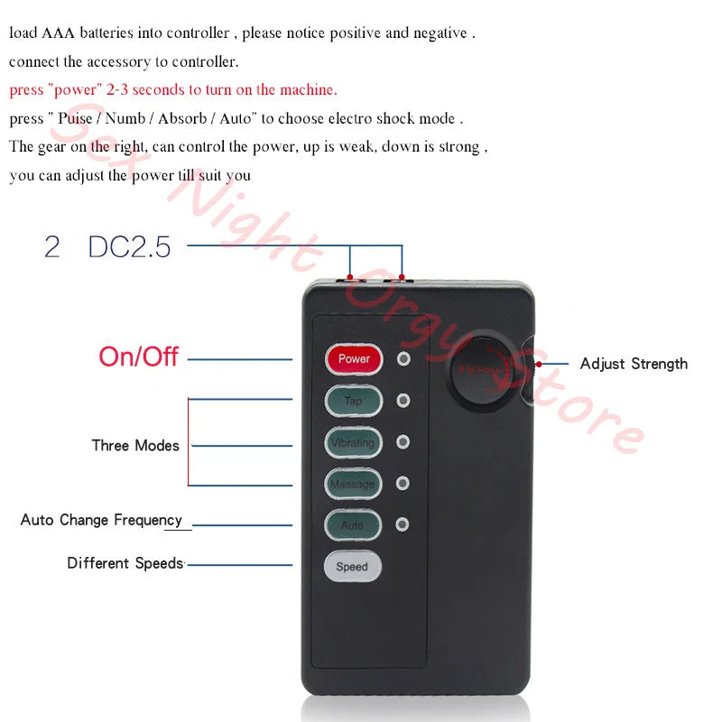 Electro Shock Penis Massager Vibrator Sex Toy for Men Glans Stimulate E-stim Penis Trainer Ring Delayed Ejaculation Penis Sleeve