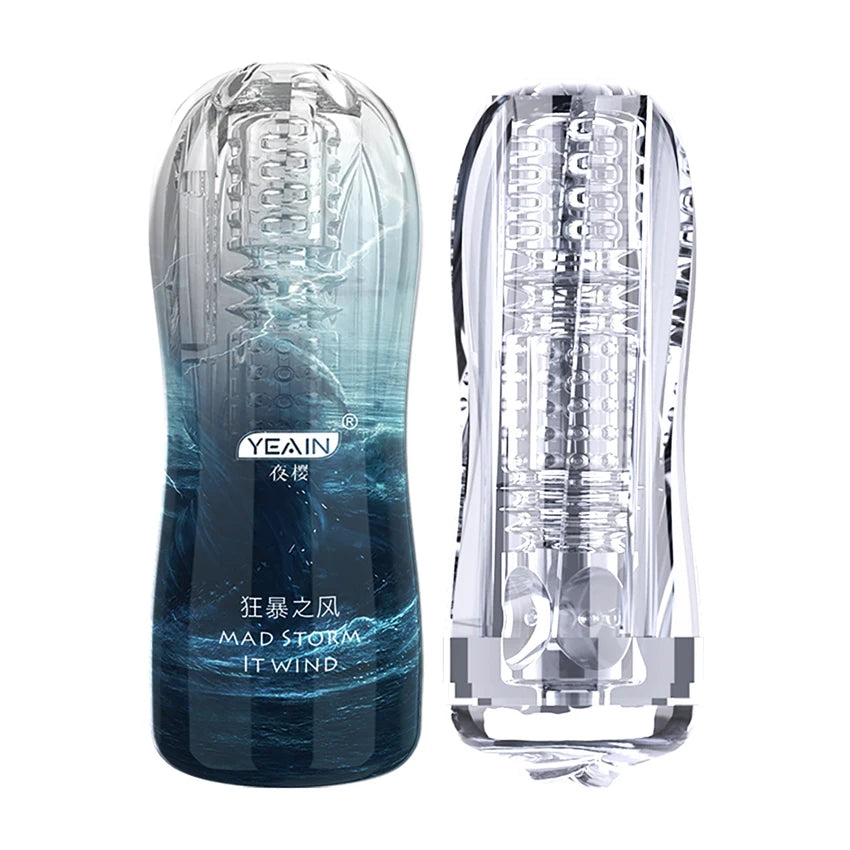 Male Masturbators Soft Pussy Sex Toys Real Vagina Adult Endurance Exercise Erotic Vacuum Pocket Masturbation Cup For Adult Men