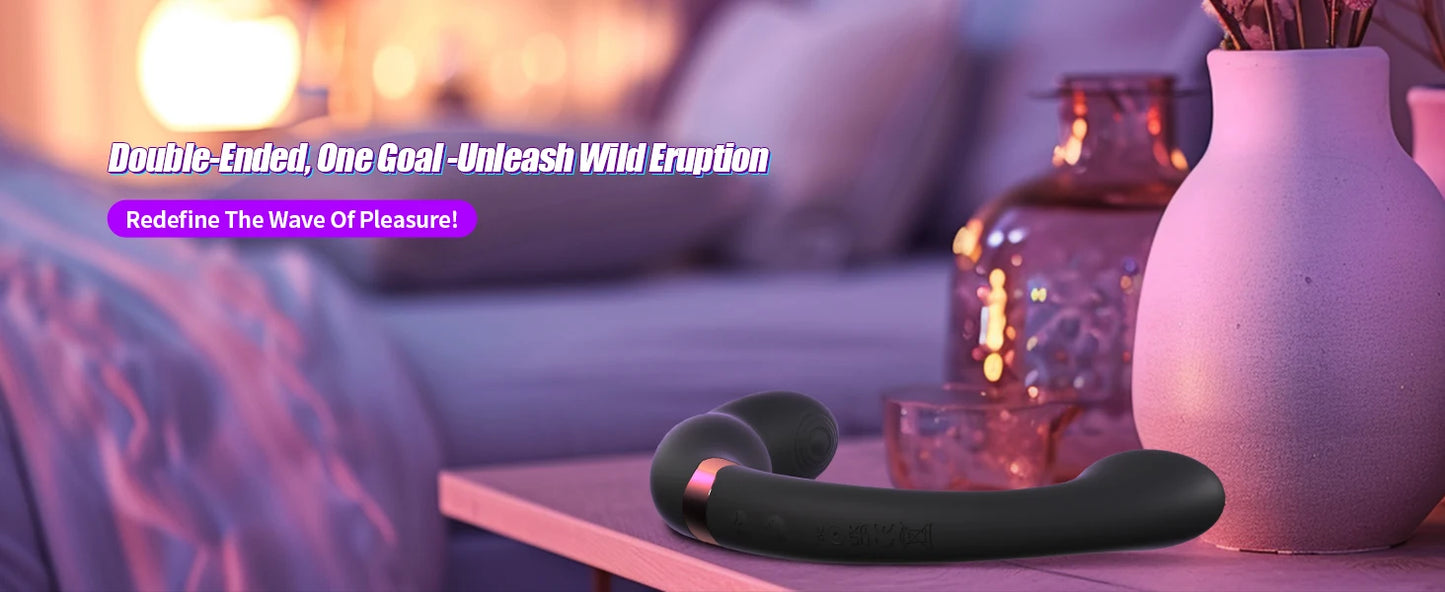 Male Anal Sex Toys Prostate Massager Vibrator for Men Gay Tapping Vibrating Curved Anal Dildo Butt Plug for Men Women Couples