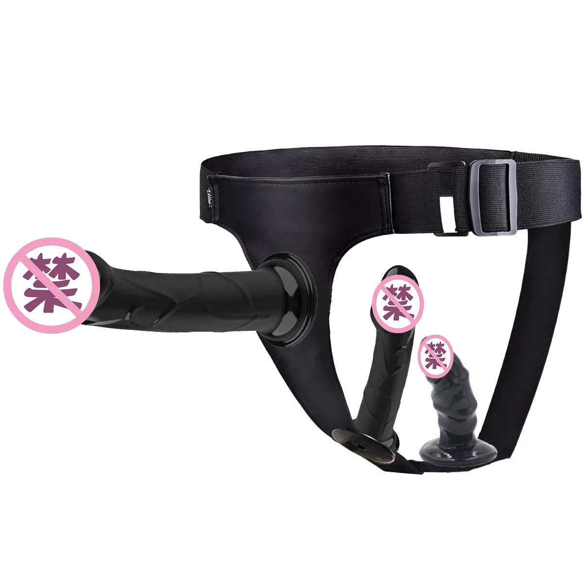 Double Dildo Lesbian Wearable Pants Female Chastity Belt Chastity Devices Sex Toy for Women Couple Anal Vagina Plug Adult Games