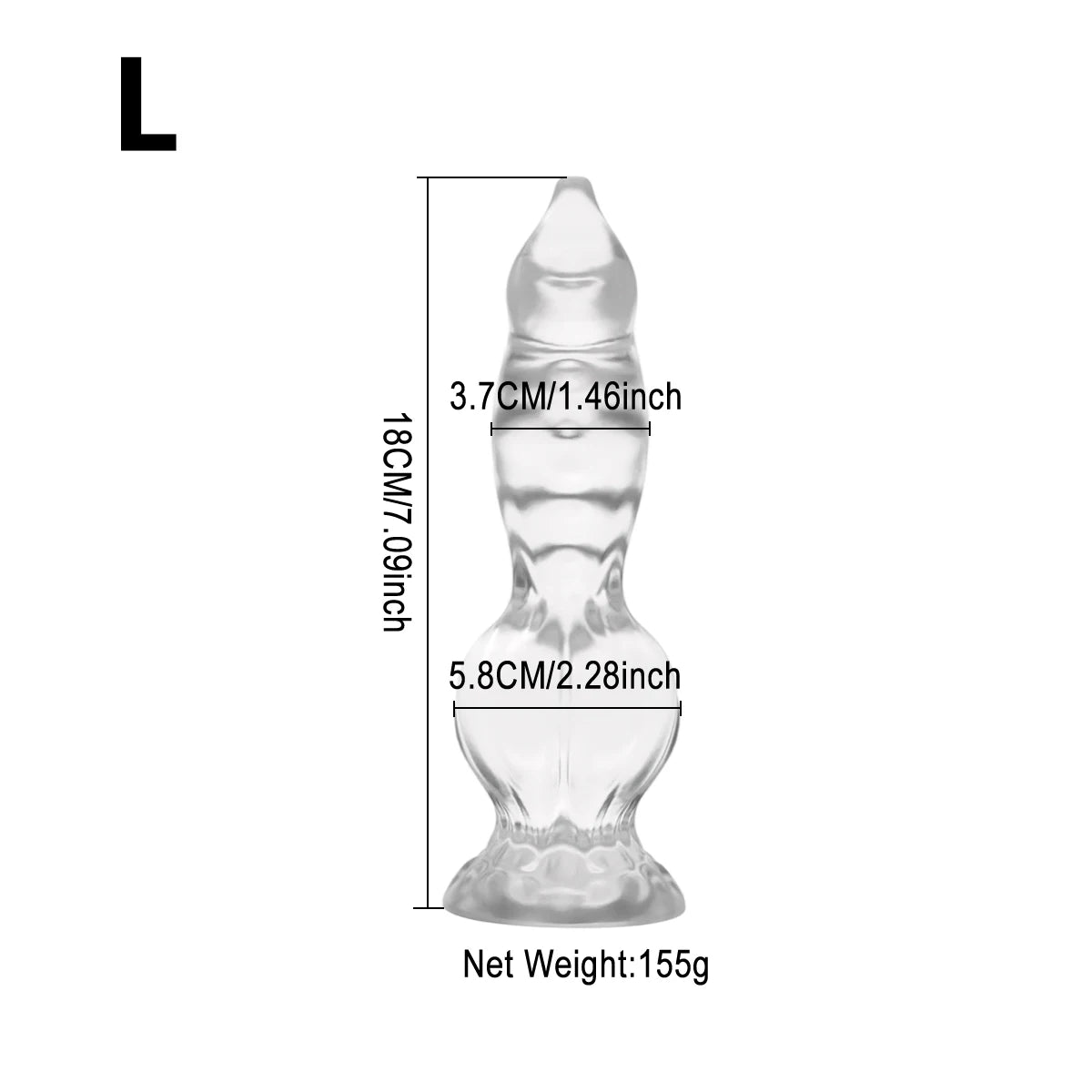 Dog Knot Dildo Soft Anal Plug Realistic Dildo Anal Trainer Adult Sex Toys with Strong Suction Cup Anus Dilator Masturbator