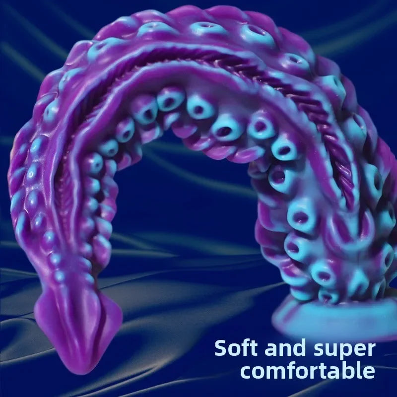 Male Sex Toy Prostate Stimulator with Powerful Suction Cup Giant Monster Vibrating Stick Suitable for Couples Adult Sexy Toys