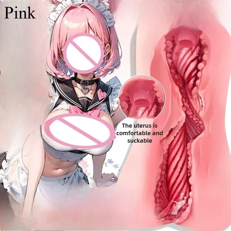 Masturbator for Men Real Sex Doll Sex Toy Anime Artificial Vagina Pocket Vagina Toy with Narrow Pussy Dick