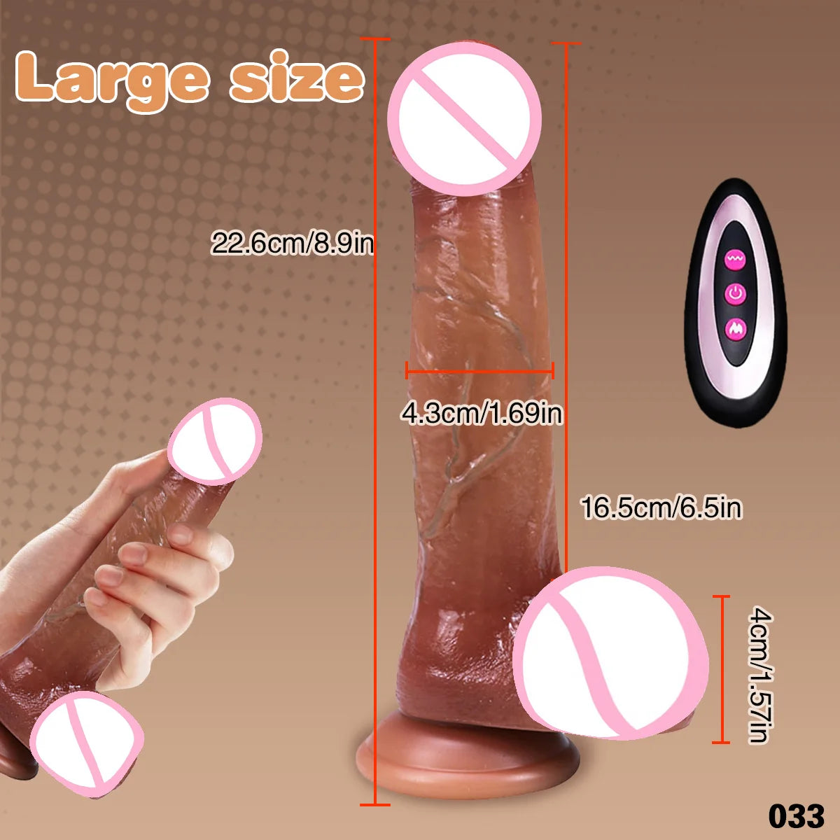 Vibrator Dildos Realistic Big Long Dildo Adult Supplies Huge Dick 18 for Girls Sex Toy Penis Sexyshop Rubber Dilddo For Women's